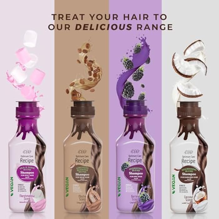 Eva Optimum Care Recipe Hydrating Blend Shampoo Berries Scent 350 Ml - Image 3